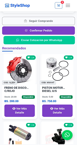 Carrito de compras